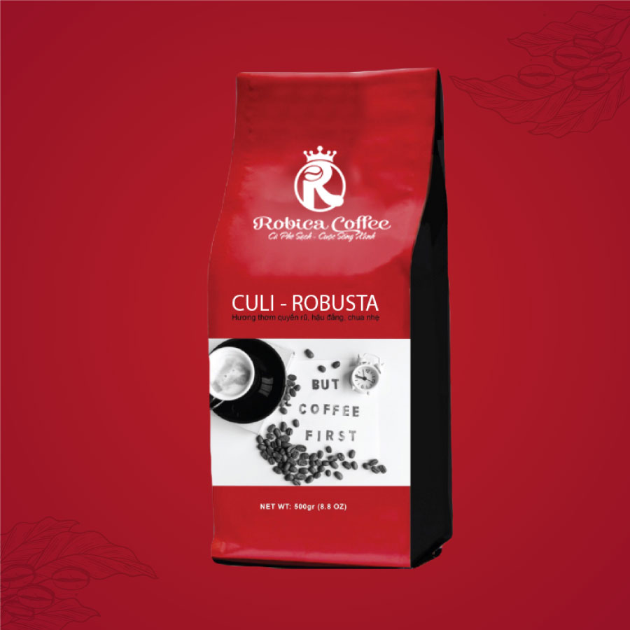 Culi Robusta thương hiệu Robica cà phê gu mạnh